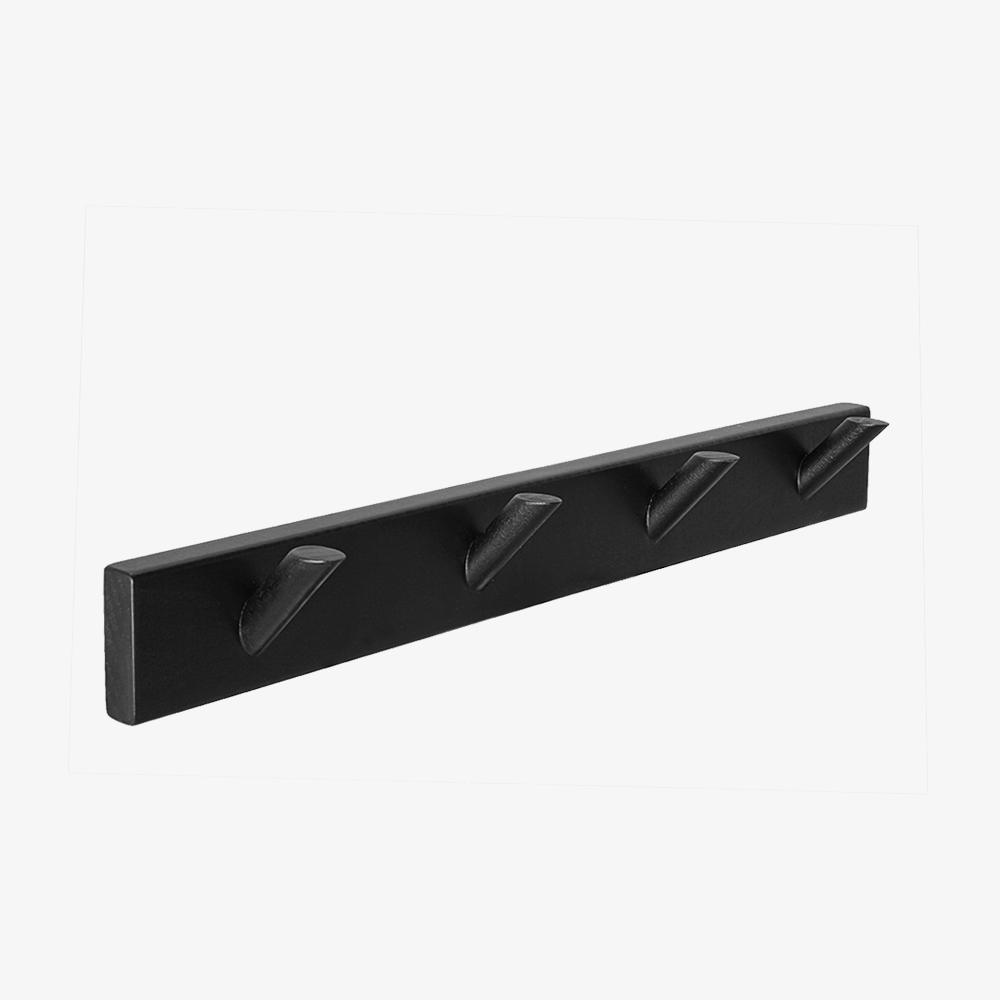 danhol® Perchero Pared, 4 Ganchos, 42x6x5,5cm, Colgador Pared